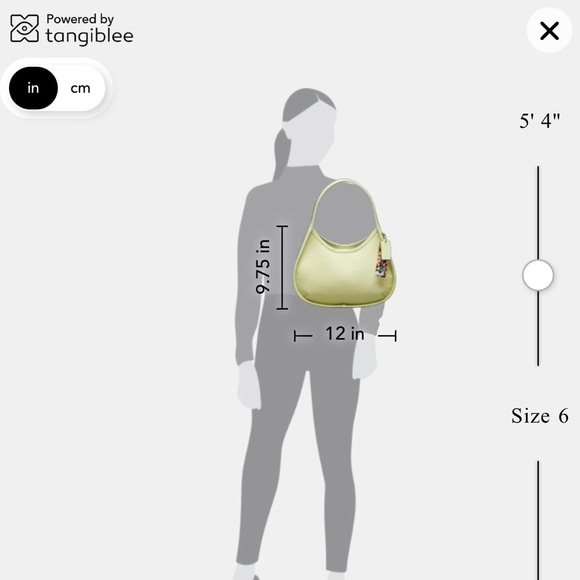 Coach Lime Green mini Ergo coachtopia - Picture 7 of 7